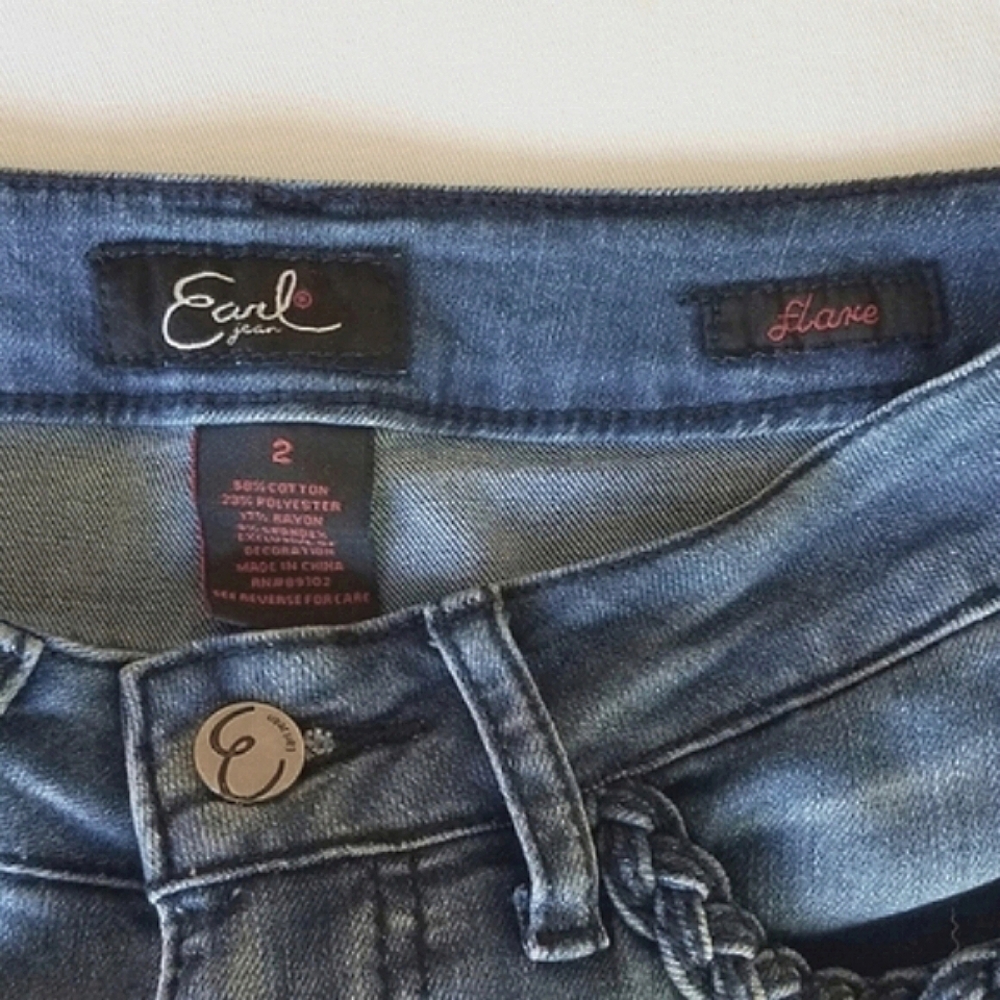Earl Braided Pocket Y2K Bootcut Flare Jeans ⭐️⭐️ - Picture 4 of 7